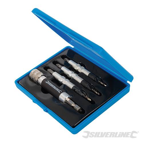 Set di inserti per avvitatore e trapano con doppia funzione e supporto magnetico Silverline