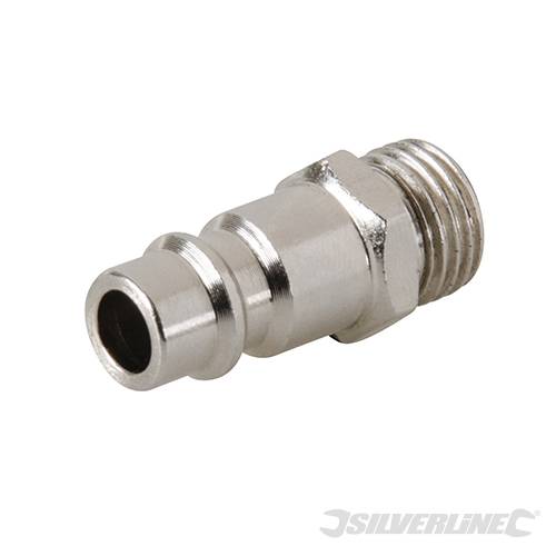 Raccordo con fillettatura maschio 1/4" BSP con attacco rapido Silverline 2pezzi Silverline