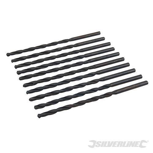 Sei di punte trapano Jobber HSS-R acciaio forgiato alta resistenza Silverline Silverline