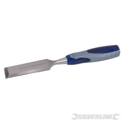 Scalpelli per legno in acciaio con manico rivestito antiscivolo Silverline Silverline