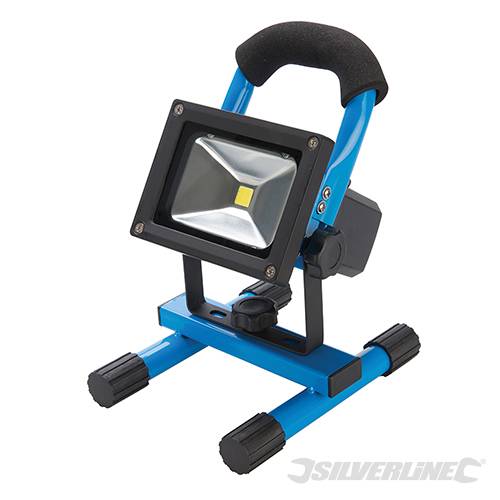 Faretto da lavoro a LED con presa USB luminosa con base 10 W Silverline Silverline