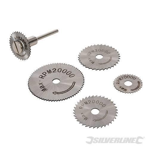 Set lame circolari per sega HSS Silverline 6 pezzi Silverline