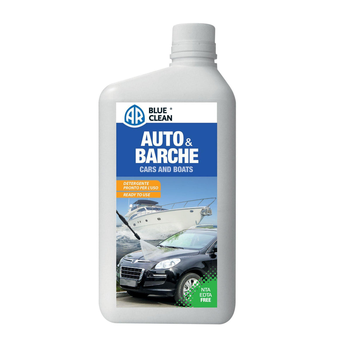 Detergente Auto/Barche 1L, Profumato Rimuove Sporco Oleoso senza lasciare Aloni AR Blue Clean