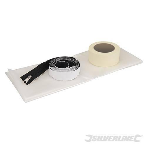 Kit antipolvere per porte con cerniera 1,2 x 2,1 m Silverline Silverline