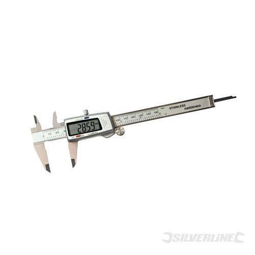 Calibro Digitale misura lettura precisione Professionale 200 mm Prezzo Silverline
