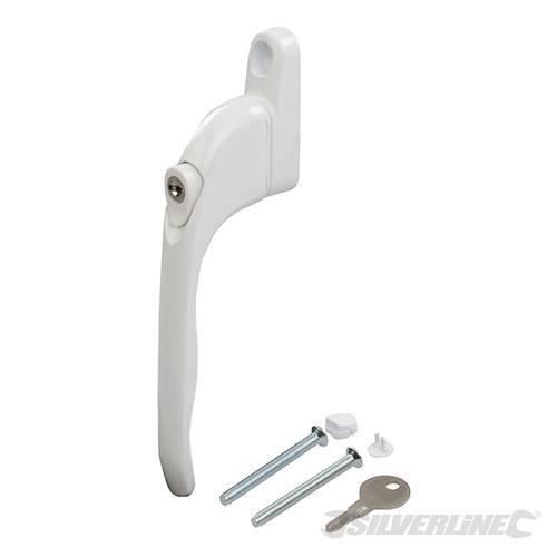 Maniglia per finestra in alluminio con chiave sicurezza standard Silverline Silverline