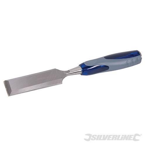 Scalpelli per legno in acciaio con manico rivestito antiscivolo Silverline Silverline