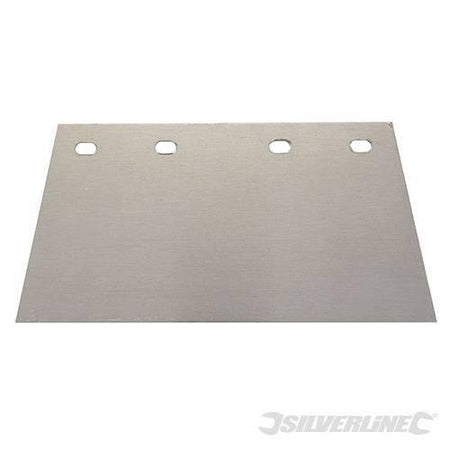 Lama in acciaio per raschietto pavimenti 200mm  4 fori Offerta Silverline Silverline