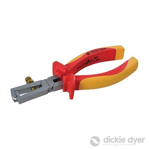 Pinza spelafili VDE in acciaio con protezione elettrica lavoro Dickie Dyer 150mm Dickie Dyer