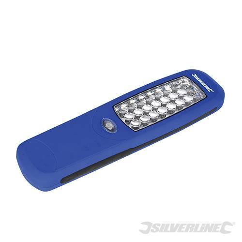 Torcia 24 LED magnetica per campeggio meccanica auto Silverline Silverline