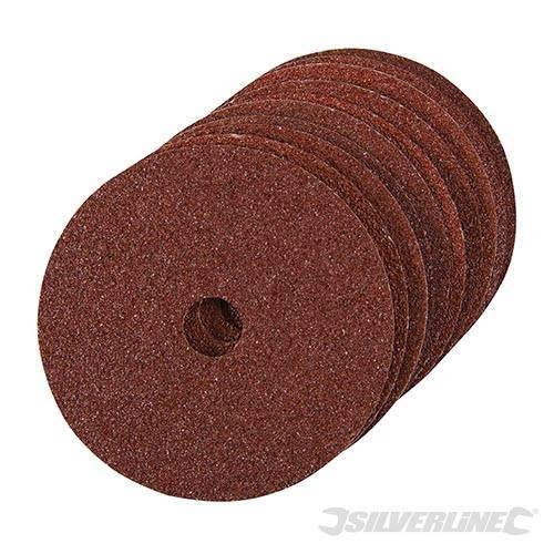 Dischi in fibra rivestiti in resina e in ossido di alluminio per smerigliatrici 100x16mm Silverline