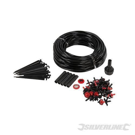 Kit di microirrigazione a goccia piante serra e giardino 71pz Silverline Silverline