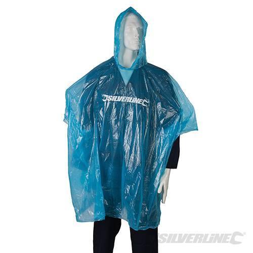 Poncho impermeabile per emergenze piegabile taglia unica Silverline Silverline