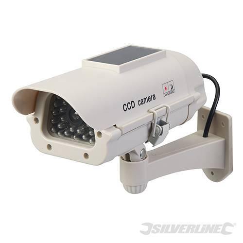 Videocamera di sorveglianza a LED ad energia solare con staffa regolabile silverline Silverline
