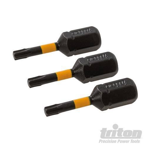 3 pz Punte inserti S2 ad impatto a taglio per cacciavite avvitatori in acciaio Triton