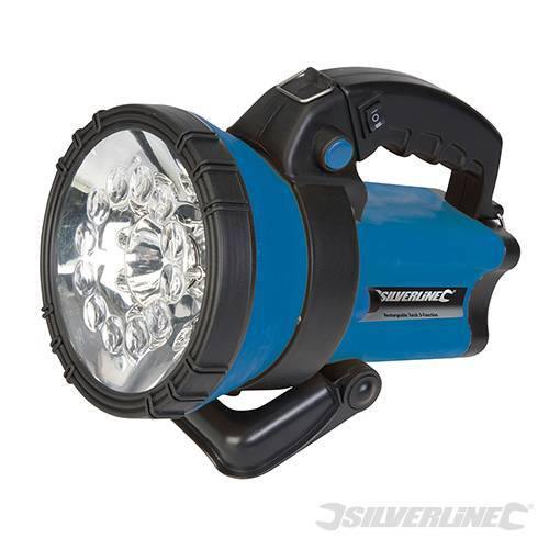 Faretto torcia regolabile a tre funzioni Silverline 145 lumen Originale Silverline