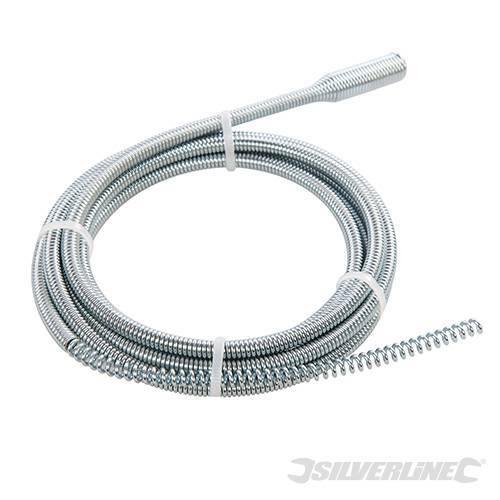 Molla tubo sturascarichi pulitore scarichi idraulica 6 mm x 1,8 m Silverline Silverline