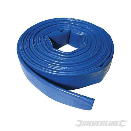 Tubi di Scarico in pvc flessibili piatti per piscine laghi fossi 10m Silverline Silverline