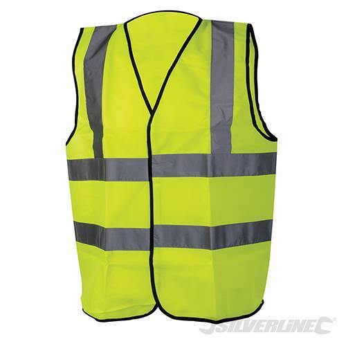 Gilet catarifrangente in poliestere M L XL Silverline Silverline