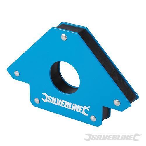 Magnete per saldatura 125mm mantiene lamiere in posizione 45° 90°e 135°  Silverline Silverline