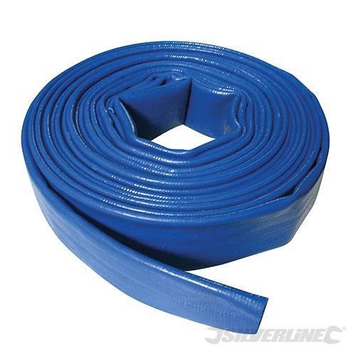 Tubi di Scarico in pvc flessibili piatti per piscine laghi fossi 10m Silverline Silverline