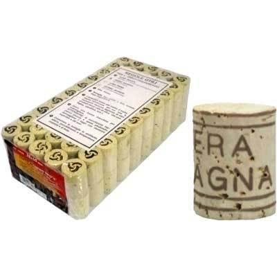 TAPPO IN SUGHERO “VERA SPAGNA” 100 PZ ø MM .26x40h. PER BOTTIGLIE VINO SPUMANTE Eternal Parquet