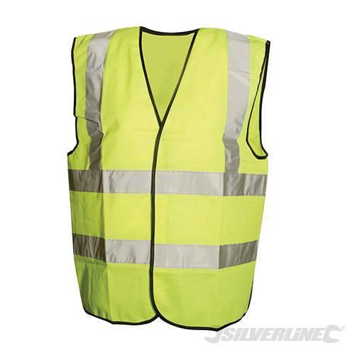 Gilet catarifrangente in poliestere M L XL Silverline Silverline