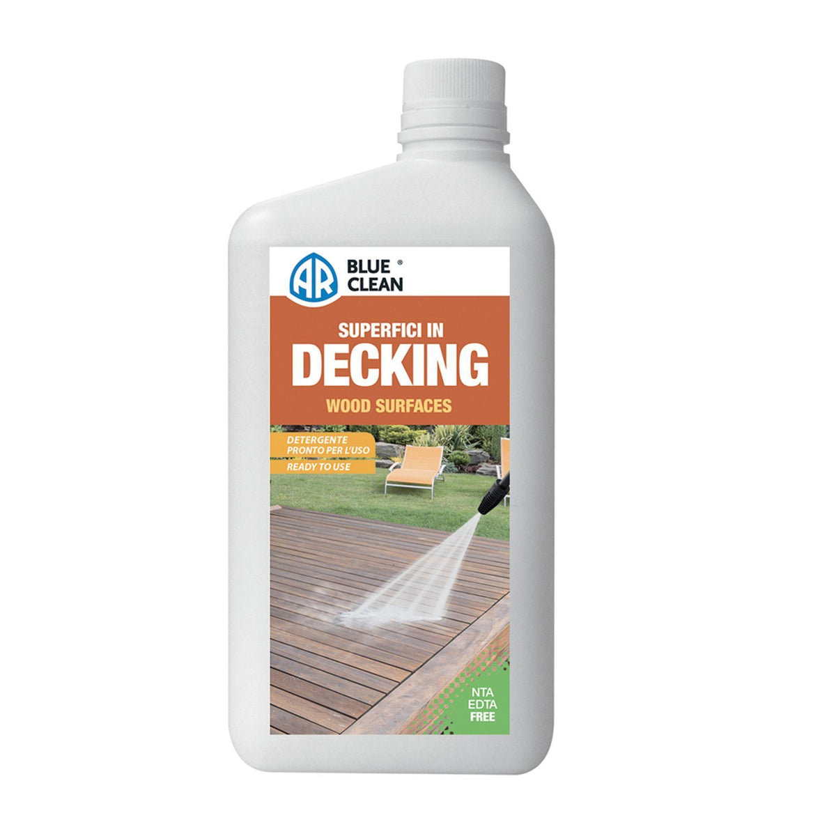 Detergente per Decking 1L, Per Pavimenti in Legno sia Trattato che Naturale AR Blue Clean