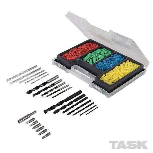 Set di punte e tasselli per trapano Portapunte Magnetico Task 300 pz Task