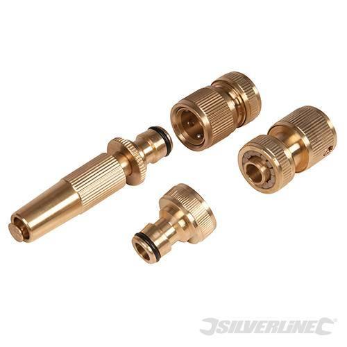 Set di attrezzature in ottone per rubinetti 4 p.zi Silverline Silverline