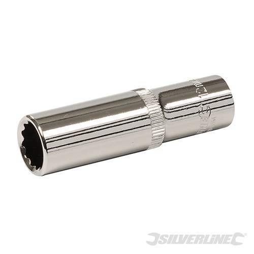 Inserto bi-esagonale metrico profondo 3/8" silverline Silverline