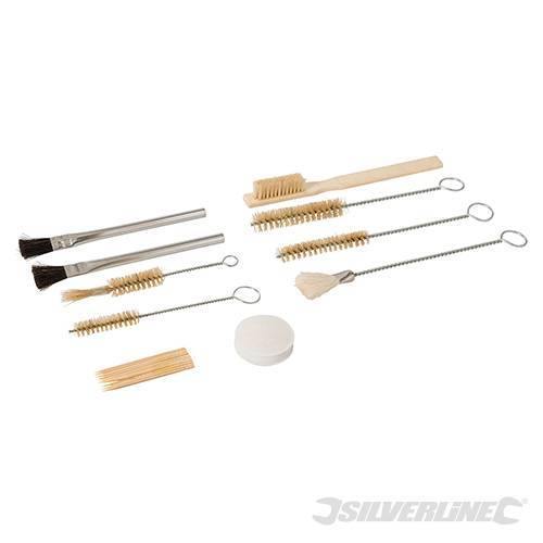 Kit pulizia pistola nebulizzatrice aria compressa Silvelrine 20 p.zi Silverline