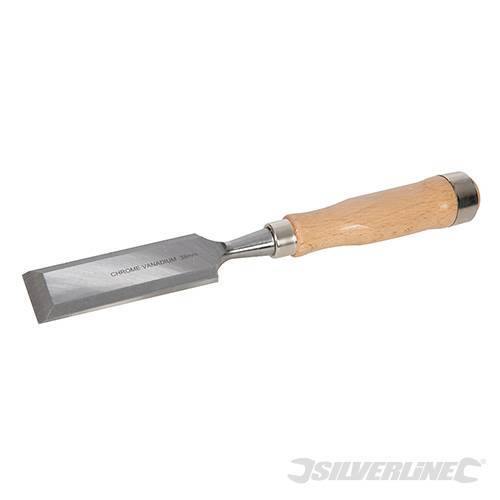 Scalpelli in acciaio cromato e impugnatura in legno Silverline Silverline