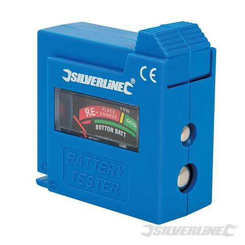 Tester per testare batterie con display Originale Silverline 1,5/9 V Silverline