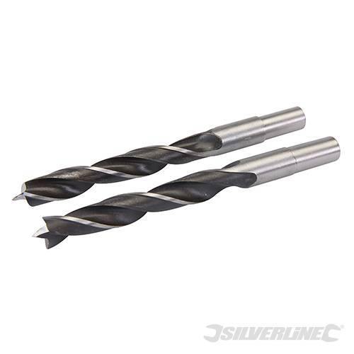 Punte con punta di centraggio e scanalatura doppia per legno Silverline 612120 silverline