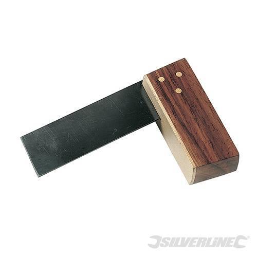 Falso squadro 75 mm manico in legno lama in acciaio Silverline Silverline