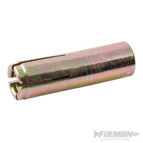 Tassello metallico femmina 6 8 e 10 mm 10 p.zi Fixman Fixman