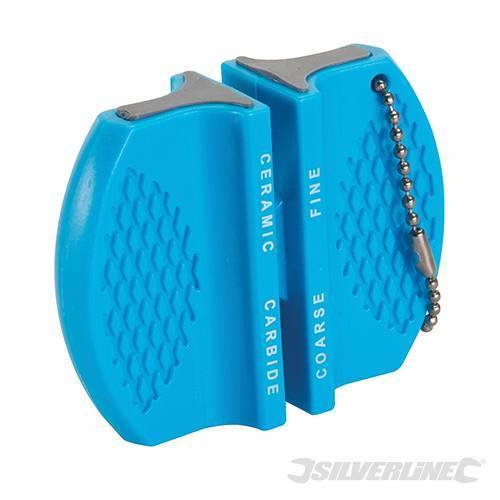 Affila coltello Silverline in carburo di tungsteno e ceramica affila lame antiscivolo Silverline