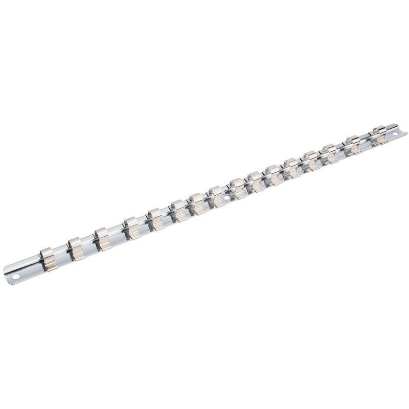 Barra porta bussole innesto 3/8 acciaio cromo 16 posti Draper Draper tools