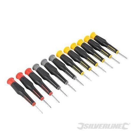 Cacciaviti di precisione Silverline Torx 105mm set giraviti 12Pz in acciaio Offerta Silverline