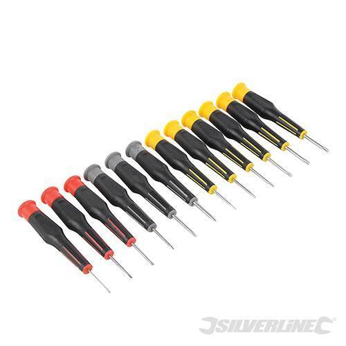 Cacciaviti di precisione Silverline Torx 105mm set giraviti 12Pz in acciaio Offerta Silverline