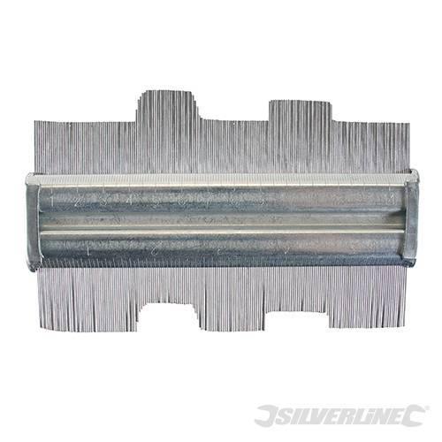 Silverline calibro profilometro in acciaio per profili sagome legno carta 125 mm Silverline