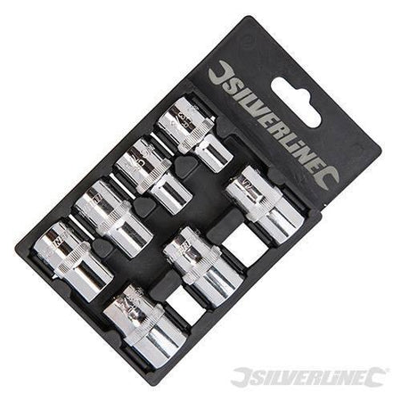 Set Silverline chiavi a bussola 1/2" 7 pezzi 3/8" - 3/4" acciaio Prezzo Silverline
