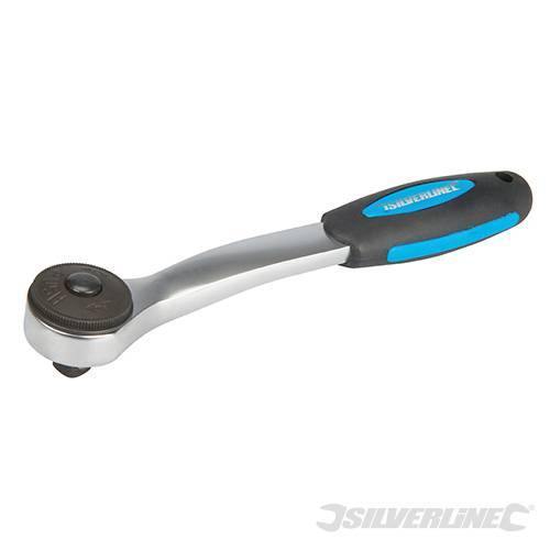 Chiave a cricchetto Silverline a sollecitazione severa attacco da 3/8'' 200 mm Silverline