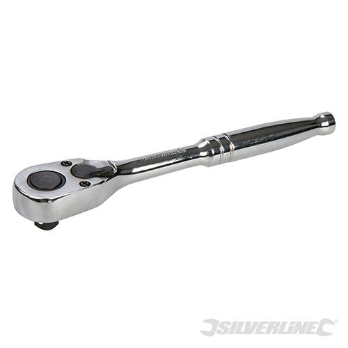Chiave a cricchetto Silverline in acciaio con sgancio rapido 3/8" / 202 N m Silverline
