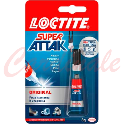 Loctite Adesivo istantaneo universale Super Attak 3 gr  Original super attak