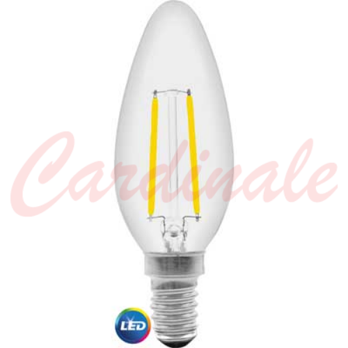 LAMPADA LED A FILAMENTO MOD OLIVA 4W E14 400Lm 2700K Lampade Faretti Led Eternal Brico
