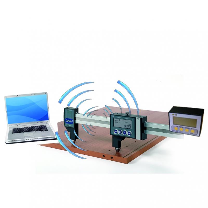 KLEIN CALIBRO A RADIO FREQUENZA PER MISURAZIONI LINEARI, INTERNE/ESTERNE, INTERASSI DI FORATURA E FUORI SQ DIGIT990 Klein