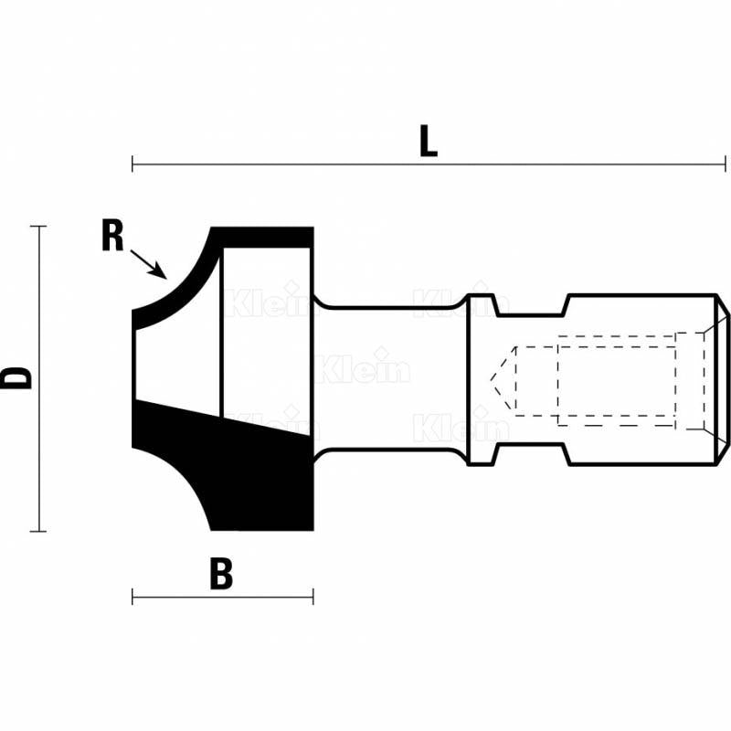 KLEIN FRESE HW A RAGGIO CONCAVO Z=2 F110 Klein