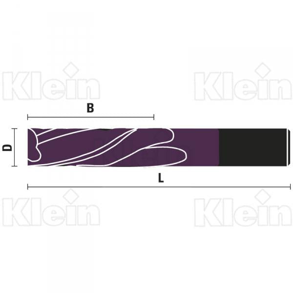 KLEIN FRESE HW INTEGRALE ELICA SINISTRA Z=2, RICOPERTE KleinDIA® T152.KD Klein